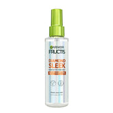 Garnier Fructis Diamond Sleek Hair Shine Spray, Up to 100-Hour Frizz Control, Heat Protectant up to 450°F with Vegan Keratin Smoothing Complex and Argan Oil for Frizzy, Dry, Dull Hair, 4.6 Fl Oz