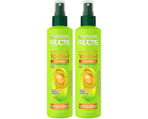 Garnier Fructis Sleek & Shine 10-in-1 Leave In Conditioner Spray for Dry, Frizzy Hair, Heat Protectant Up to 450F with Argan Oil & Plant Keratin, Provides Flyaway and Frizz Control, 8.1 Fl Oz (2 Pack)