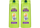 Garnier Fructis Curl Nourish Moisturizing Shampoo for Curly Hair, Plant Protein and Coconut Oil Formula, Up to 48HR of Curl Definition, Sulfate Free & Vegan, 22 Fl Oz, 2 Count (Packaging May Vary)