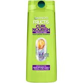 Garnier Fructis Curl Nourish Moisturizing Shampoo for Curly Hair, Plant Protein and Coconut Oil Formula, Up to 48HR of Curl Definition, Sulfate Free & Vegan, 22 Fl Oz (Packaging May Vary)