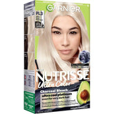Garnier Nutrisse Ultra Color Hair Color, Permanent Hair Dye for Up to 8 Weeks of Bold, Vibrant, Fade-Resistant Results, Vegan & Cruelty-Free, PL3 Ultra Cool Platinum (Charcoal), 1 Count