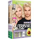 Garnier Nutrisse Ultra Color Hair Color, Permanent Hair Dye for Up to 8 Weeks of Bold, Vibrant, Fade-Resistant Results, Vegan & Cruelty-Free, PL1 Light Platinum (Coconut), 1 Count