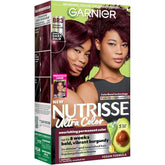 Garnier Nutrisse Ultra Color Hair Color, Permanent Hair Dye for Up to 8 Weeks of Bold, Vibrant, Fade-Resistant Results, Vegan & Cruelty-Free, BR3 Intense Burgundy (Lotus Berry), 1 Count
