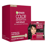 Garnier Color Sensation Root Retouch, Demi Permanent Hair Dye for Roots with 100% Gray Coverage and No Ammonia, Dark Brown Hair Dye 4.0, Pack of 6 (Packaging May Vary)