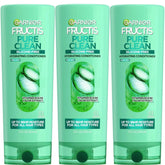 Garnier Fructis Pure Clean Hydrating Conditioner, 12 Fl Oz, 3 Count (Packaging May Vary)