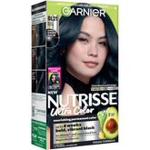 Garnier Nutrisse Ultra Color Hair Color, Permanent Hair Dye for Up to 8 Weeks of Bold, Vibrant, Fade-Resistant Results, Vegan & Cruelty-Free, BL21 Blue Black (Blackberry Mojito), 1 Count