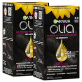 Garnier Hair Color Olia Ammonia-Free Brilliant Color Oil-Rich Permanent Hair Dye, 3.11 Darkest Platinum Brown, 1 Count (Packaging May Vary) (Pack of 2)