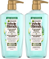 Garnier Whole Blends Coconut Water & Aloe Vera Refreshing Shampoo for Normal Hair, 26.6 Fl Oz, 1 Count (Packaging May Vary) (Pack of 2)
