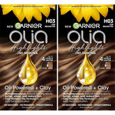 Garnier Hair Color Olia Ammonia-Free Permanent Hair Dye, H03 Highlights for Brunettes, 2 Count (Packaging May Vary)