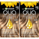Garnier Olia Ammonia-Free Permanent Hair Dye Highlighting Kit, Oil-Rich Formula for Multidimensional Hair Color with Up to 4 Levels of Lift, Vegan & Cruelty Free, H02 Highlights for Blondes, 2 Count