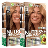 Garnier Nutrisse Ultra Color Hair Color, Permanent Hair Dye for Up to 8 Weeks of Bold, Vibrant Results, Vegan & Cruelty-Free, LC2 Hi-Lift Dark Blonde (Coconut Flan), 2 Count