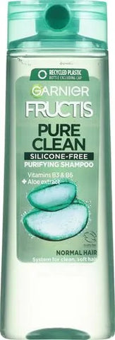 Garnier Fructis Pure Clean Purifying Shampoo, Silicone-Free, 12.5 Fl Oz, (Packaging May Vary), (Pack of 2)