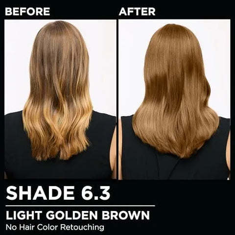 Garnier Hair Color Olia Ammonia-Free Brilliant Color Oil-Rich Permanent Hair Dye, 6.3 Light Golden Brown, 1 Count (Packaging May Vary) (Pack of 2)