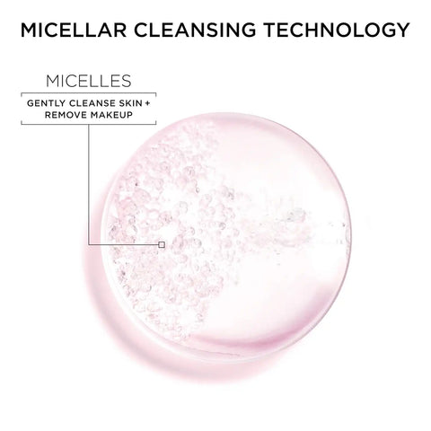 Garnier Micellar Cleansing Water, All-in-1 Makeup Remover and Facial Cleanser, For All Skin Types, 3.4 Fl Oz (100mL), 1 Count (Packaging May Vary) (Pack of 2)