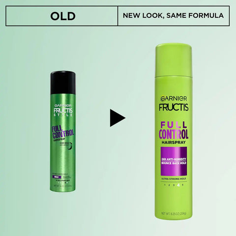 Garnier Fructis Style Full Control Anti-Humidity Hairspray, Ultra Strong Hold, 8.25 oz.