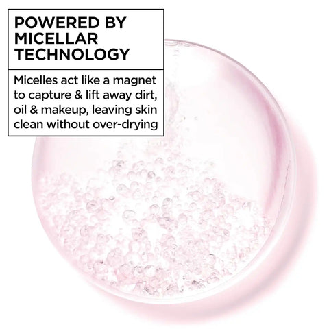 Garnier Micellar Water, Hydrating Facial Cleanser & Makeup Remover, Suitable for Sensitive Skin, Vegan, Cruelty Free, 13.5 Fl Oz (400mL), 1 Count