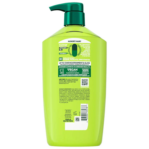 Garnier Fructis Triple Nutrition Nourishig Conditioner for Dry to Very Dry Hair, 33.8 Fl Oz, 1 Count (Packaging May Vary)