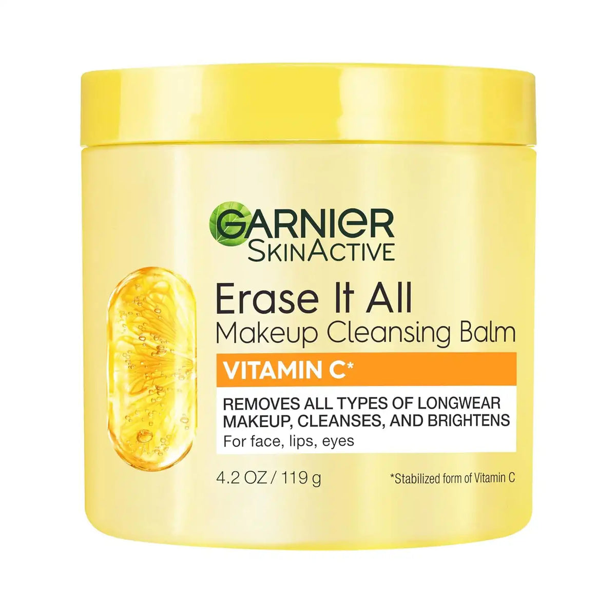 Garnier Erase It All Makeup Cleansing Balm with Vitamin C,Brightening Facial Cleanser and Makeup Remover,4.2 Oz,(Pack of 6)