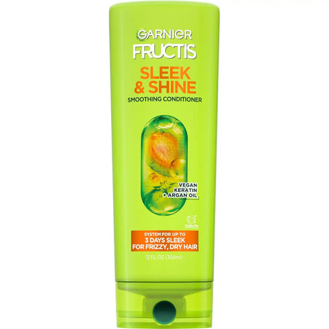 Garnier Fructis Sleek & Shine Conditioner, Frizzy, Dry, Unmanageable Hair, 21 fl. oz.(Packaging May Vary)
