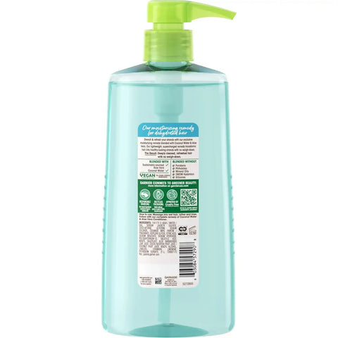 Garnier Whole Blends Coconut Water & Aloe Vera Refreshing Shampoo for Normal Hair, 26.6 Fl Oz, 1 Count (Packaging May Vary) (Pack of 2)