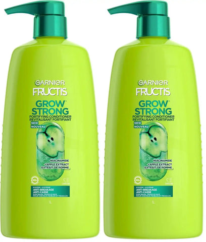 Garnier Fructis Grow Strong Conditioner, 33.8 Fl Oz, 1 Count (Packaging May Vary) (Pack of 2)