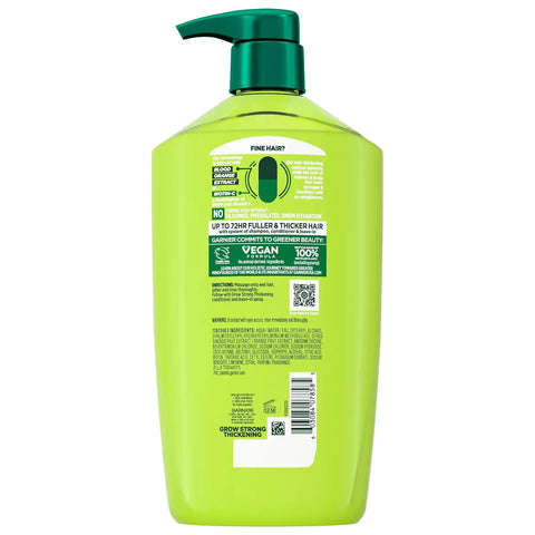 Garnier Fructis Grow Strong Thickening Conditioner for Fine Hair,Biotin-C,32.3 Fl Oz,(Packaging May Vary),(Pack of 2)