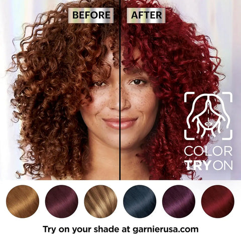 Garnier Nutrisse Ultra Color Hair Color, Permanent Hair Dye for Up to 8 Weeks of Bold, Vibrant, Fade-Resistant Results, Vegan & Cruelty-Free, R2 Medium Intense Auburn (Goji Berry), 1 Count