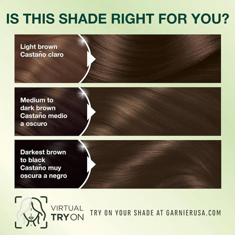 Garnier Nutrisse Ultra Crème Hair Color, Permanent Hair Dye with 100% Gray Coverage, Vegan & Cruelty-Free, 43 Dark Golden Brown (Cocoa Bean), 2 Count