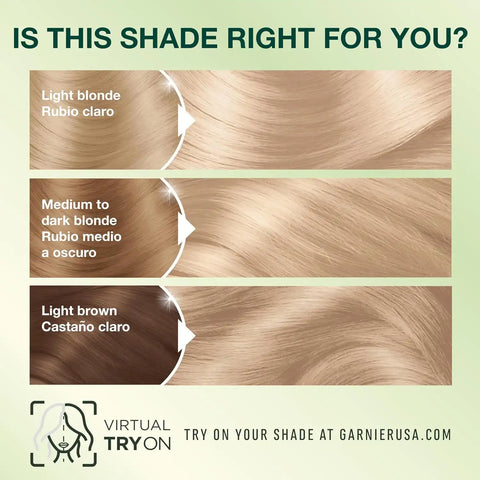 Garnier Nutrisse Ultra Crème Hair Color, Permanent Hair Dye with 100% Gray Coverage, Vegan & Cruelty-Free, 111 Extra-Light Ash Blonde (White Chocolate), 2 Count
