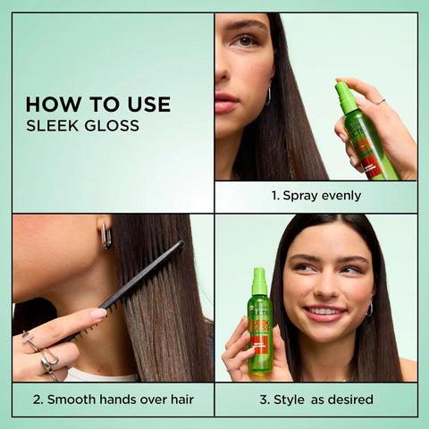 Garnier Fructis Style Brilliantine Shine Glossing Spray for High Shine Finish, Argan Oil, 3 Fl Oz, 3 Count (Packaging May Vary) (Pack of 2)