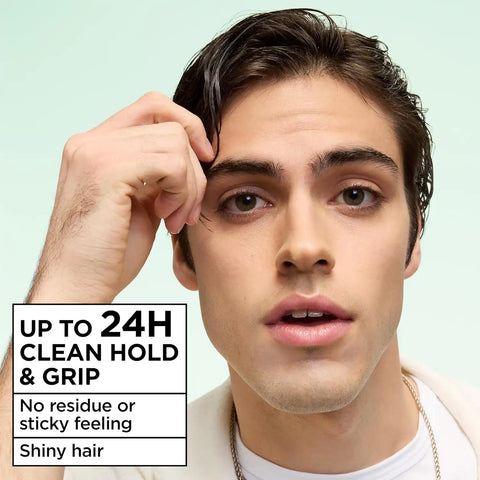 Garnier Fructis Pure Clean Styling Hair Gel, Extra Strong Hold for Up to 24HRs, Non-Flaking, Non-Sticky Formula with Aloe Extract, Made for All Hair Types, 6.8 fl oz (Packaging May Vary)