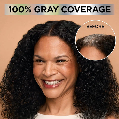 Garnier Nutrisse 0% Ammonia Glossy Curl Color Permanent Hair Dye for Curls, Vegan Color For 100% Gray Coverage, Curl-Protecting Formula with Enhancing Oil, CR1 Glossy Black (Pack of 2)