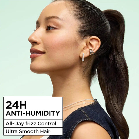 Garnier Fructis Sleek & Shine Hairspray, Provides 24-Hour Anti-Humidity and Frizz Control, Extra Strong Hold, Infused with Bamboo Extract for Ultra-Smooth Hair, 8.25 oz, 3 Count (Packaging May Vary)