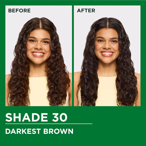 Garnier Nutrisse Ultra Crème Hair Color, Permanent Hair Dye with 100% Gray Coverage, Vegan & Cruelty-Free, 30 Darkest Brown (Sweet Cola), 2 Count