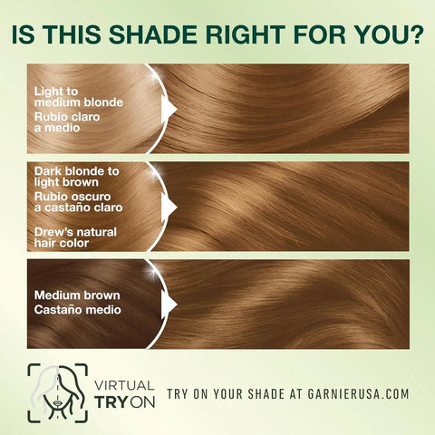 Garnier Nutrisse Ultra Crème Hair Color, Permanent Hair Dye with 100% Gray Coverage, Vegan & Cruelty-Free, 70 Dark Natural Blonde (Almond Crème), 1 Count