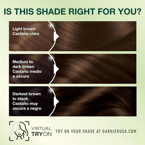 Garnier Nutrisse Ultra Crème Hair Color, Permanent Hair Dye with 100% Gray Coverage, Vegan & Cruelty-Free, 413 Bronze Brown (Bronze Sugar), 2 Count