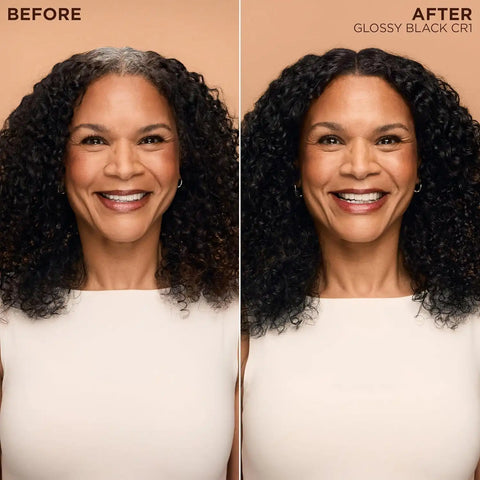 Garnier Nutrisse 0% Ammonia Glossy Curl Color Permanent Hair Dye for Curls, Vegan Color For 100% Gray Coverage, Curl-Protecting Formula with Enhancing Oil, CR1 Glossy Black (Pack of 2)