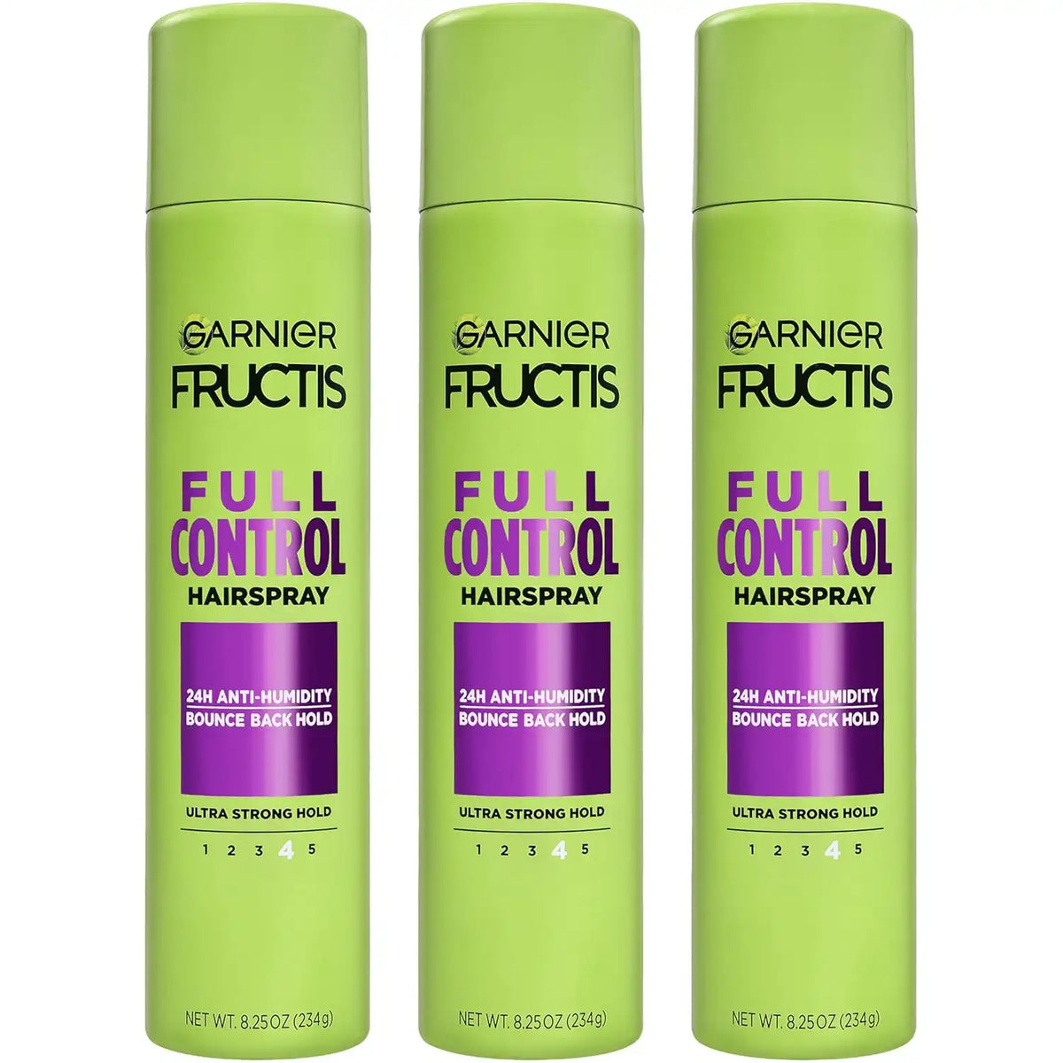 Garnier Fructis Style Full Control Anti-Humidity Hairspray, 8.25 Oz, 3 Count (Packaging May Vary)