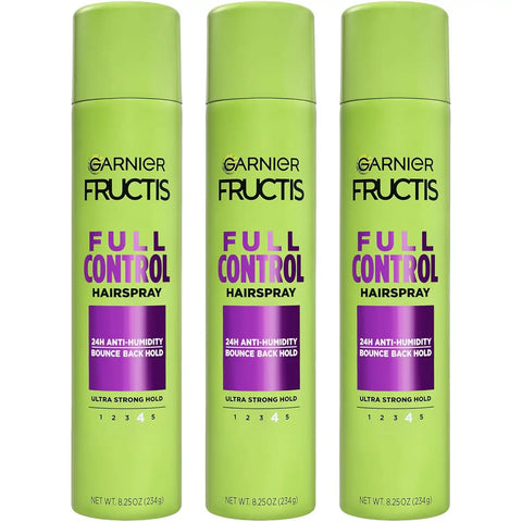 Garnier Fructis Style Full Control Anti-Humidity Hairspray, 8.25 Oz, 3 Count (Packaging May Vary)