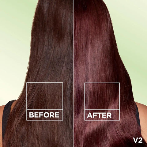 Garnier Nutrisse Ultra Color Hair Color, Permanent Hair Dye for Up to 8 Weeks of Bold, Vibrant, Fade-Resistant Results, Vegan & Cruelty-Free, V2 Dark Intense Violet (Spiced Plum), 2 Count