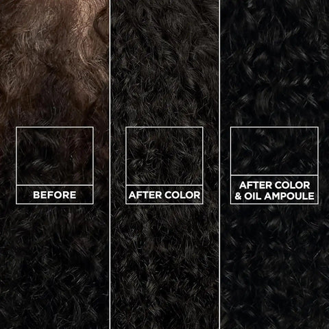 Garnier Nutrisse 0% Ammonia Glossy Curl Color Permanent Hair Dye for Curls, Vegan Color For 100% Gray Coverage, Curl-Protecting Formula with Enhancing Oil, CR1 Glossy Black (Pack of 2)