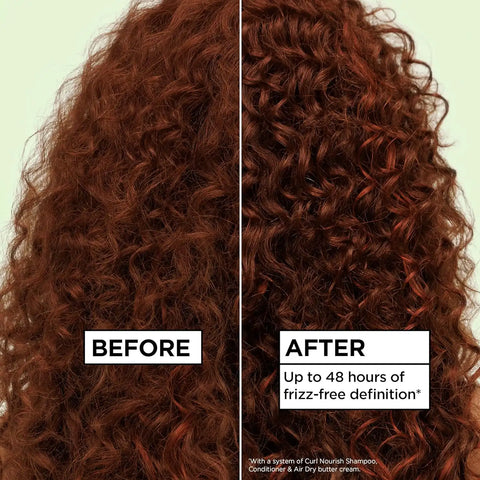 Garnier Fructis Curl Nourish Moisturizing Shampoo for Curly Hair, Plant Protein and Coconut Oil Formula, Up to 48HR of Curl Definition, Sulfate Free & Vegan, 12.5 Fl Oz (Packaging May Vary)