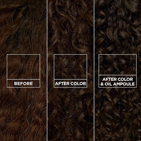 Garnier Nutrisse 0% Ammonia Glossy Curl Color Permanent Hair Dye for Curls, Vegan Color For 100% Gray Coverage, Curl-Protecting Formula with Enhancing Oil, CR4 Glossy Dark Brown (Pack of 2)