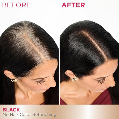 Garnier Color Sensation Root Retouch, Demi Permanent Hair Dye for Roots with 100% Gray Coverage and No Ammonia, Black Hair Dye 1.0, Pack of 6 (Packaging May Vary)