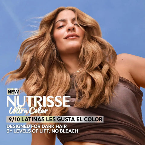 Garnier Nutrisse Ultra Color Hair Color, Permanent Hair Dye for Up to 8 Weeks of Bold, Vibrant Results, Vegan & Cruelty-Free, LC3 Hi-Lift Blonde (Tres Leches), 2 Count